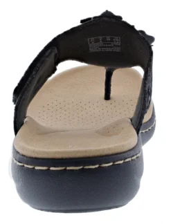 Clarks Women's Laurieann Gema Wide Width Flip Flop Sandals