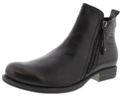 Spring Step Women Side Zipper Leather Booties Oziel