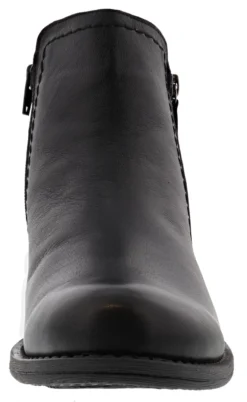 Spring Step Women Side Zipper Leather Booties Oziel