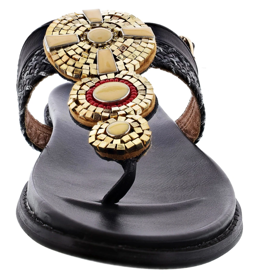 Patrizia Women's Zinzibar Adjustable Back Strapped Thong Sandals 5 Patrizia Women's Zinzibar Adjustable Back Strapped Thong Sandals