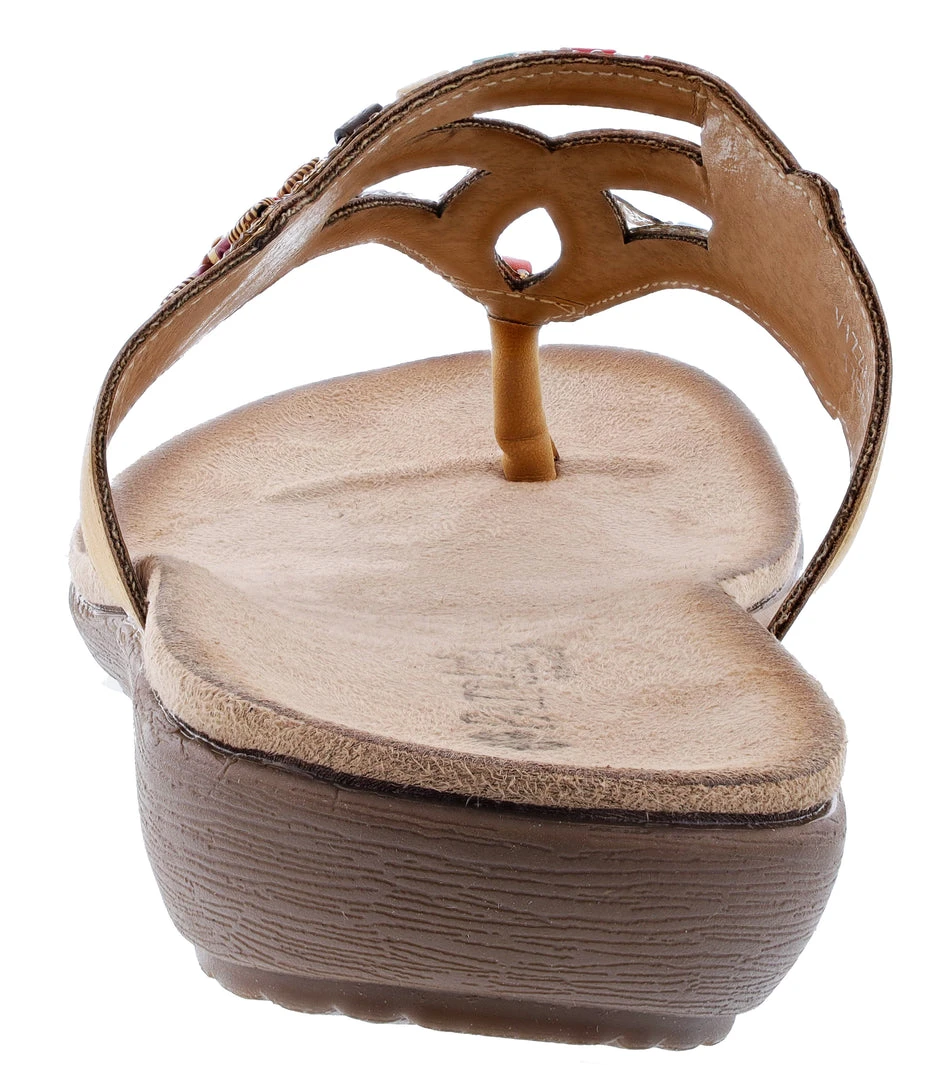 Patrizia Women's Vizzan Embroidered Thong Sandals 11 Patrizia Women's Vizzan Embroidered Thong Sandals