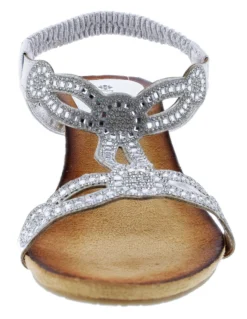 Patrizia Women's Shinning T-Strap Wedge Sandals