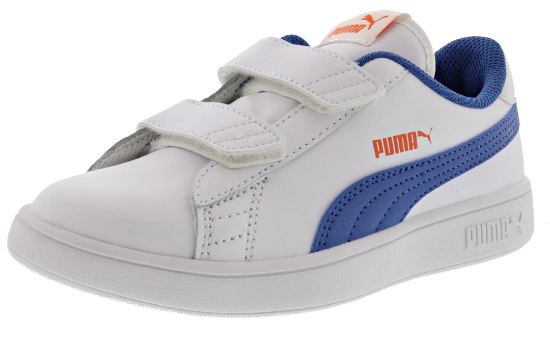 Puma Kids Smash V2 L V PS Leather Hook And Loop Shoes 3 Puma Kids Smash V2 L V PS Leather Hook And Loop Shoes