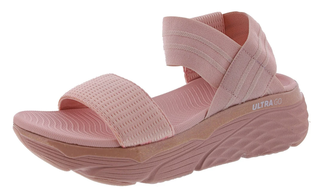 Skechers Women's Max Cushioning Swerve Strappy Sandals 3 Skechers Women's Max Cushioning Swerve Strappy Sandals