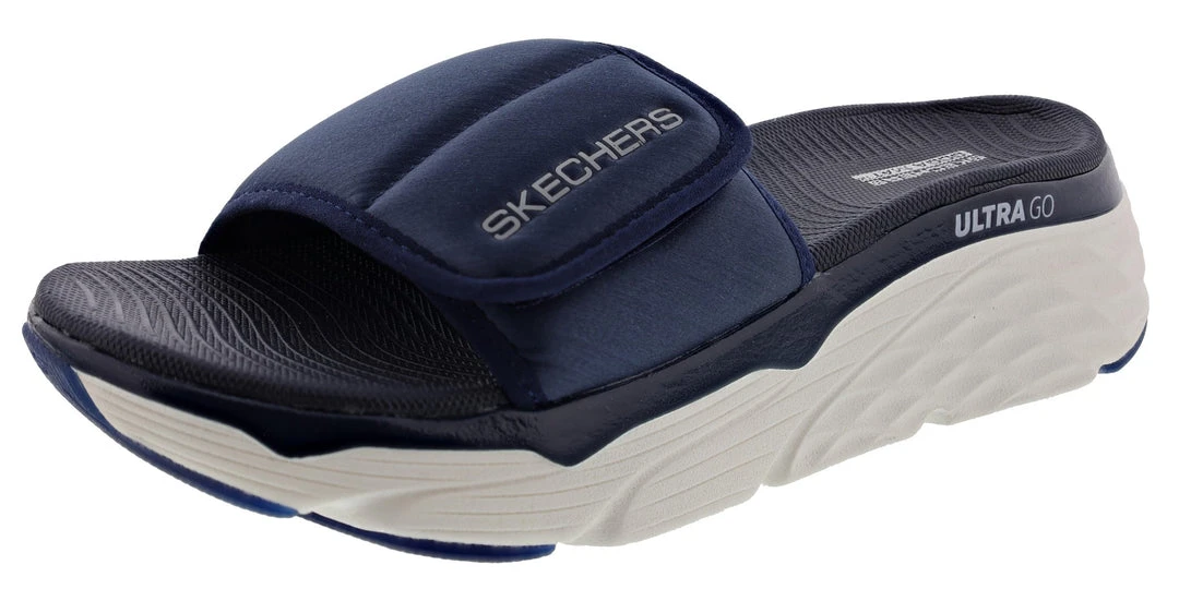Skechers Women's Max Cushioning Adjustable Strap Slip On Exclusive Sandal 8 Skechers Women's Max Cushioning Adjustable Strap Slip On Exclusive Sandal
