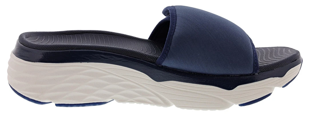 Skechers Women's Max Cushioning Adjustable Strap Slip On Exclusive Sandal 9 Skechers Women's Max Cushioning Adjustable Strap Slip On Exclusive Sandal