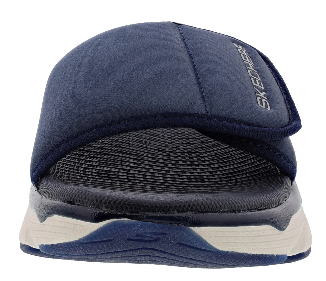 Skechers Women's Max Cushioning Adjustable Strap Slip On Exclusive Sandal 10 Skechers Women's Max Cushioning Adjustable Strap Slip On Exclusive Sandal