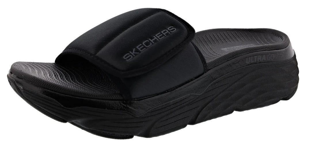 Skechers Women's Max Cushioning Adjustable Strap Slip On Exclusive Sandal 3 Skechers Women's Max Cushioning Adjustable Strap Slip On Exclusive Sandal