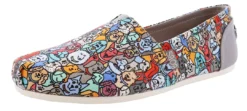 Skechers Women Bobs Plush Woof Party Memory Foam Flats
