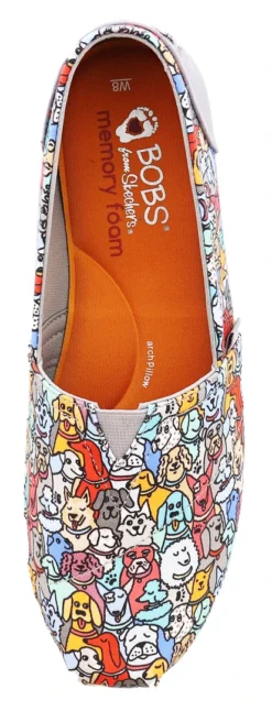 Skechers Women Bobs Plush Woof Party Memory Foam Flats