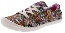 Skechers Women Bobs Beach Bingo Classy Cat Memory Foam Walking Shoes