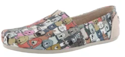 Skechers Women Bobs Plush Wag Party Dog Memory Foam Flats