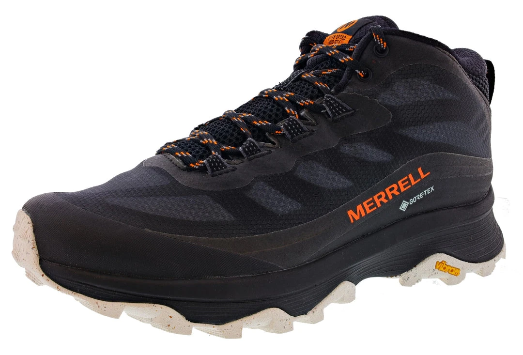 Mens Merrell Men's Moab Speed Mid GTX Hiker Trail Running Shoes 3 Mens Merrell Men's Moab Speed Mid GTX Hiker Trail Running Shoes