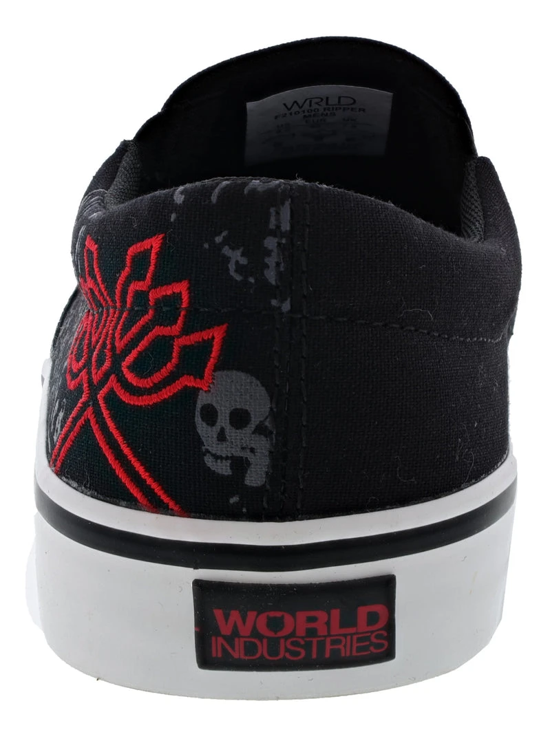 Mens World Industries Men's Ripper Classic Slip On Skate Shoes 6 Mens World Industries Men's Ripper Classic Slip On Skate Shoes