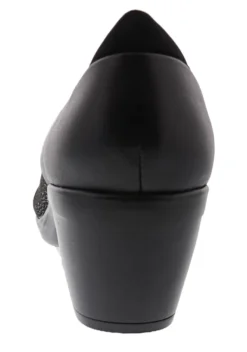 Clarks Of England Clarks Emily Alexa Black Leather Pumps Women's