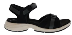 Clarks Women's Solan Drift Wide Width Hook & Loop Strap Sport Sandals Clarks Of England