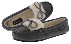 Clarks Of England Clarks Women Warm Cozy Slip On Moccasin Slippers Holly 25 Clarks Of England Clarks Women Warm Cozy Slip On Moccasin Slippers Holly