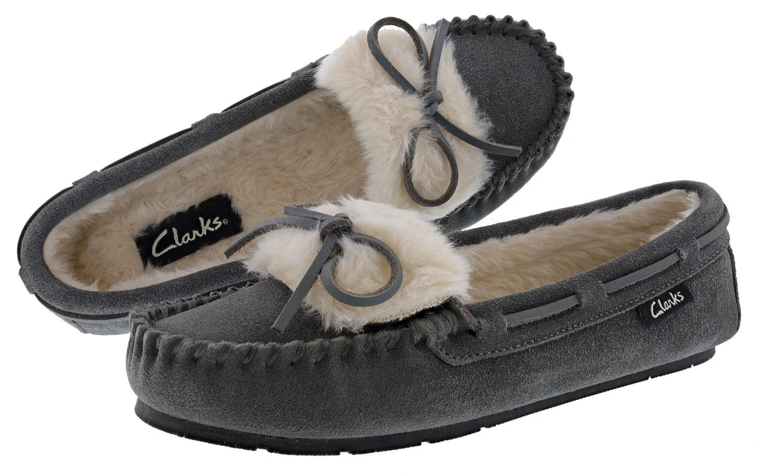 Clarks Of England Clarks Women Warm Cozy Slip On Moccasin Slippers Holly 14 Clarks Of England Clarks Women Warm Cozy Slip On Moccasin Slippers Holly