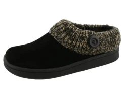 Clarks Of England Clarks Women's Knitted Collar Clog Winter Slippers Angelina
