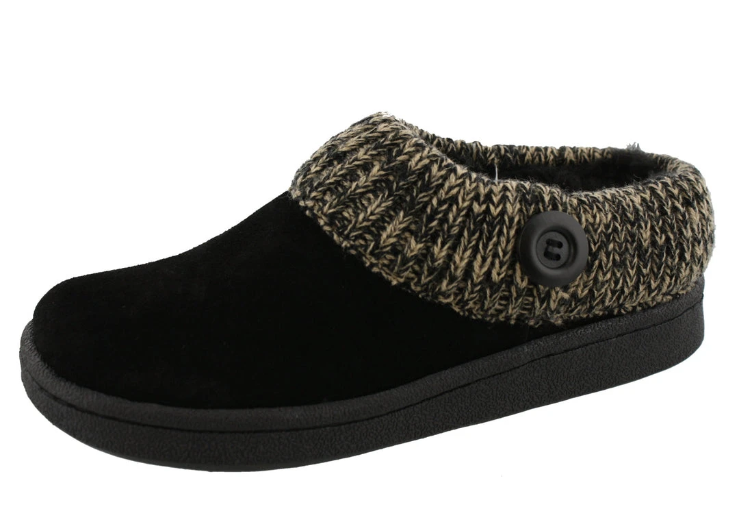 Clarks Of England Clarks Women's Knitted Collar Clog Winter Slippers Angelina 3 Clarks Of England Clarks Women's Knitted Collar Clog Winter Slippers Angelina