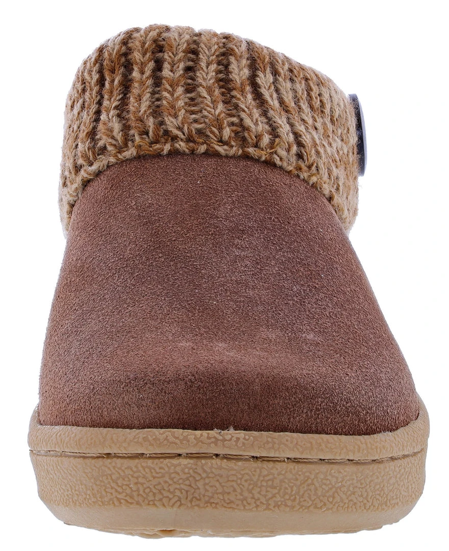 Clarks Of England Clarks Women's Knitted Collar Clog Winter Slippers Angelina 35 Clarks Of England Clarks Women's Knitted Collar Clog Winter Slippers Angelina