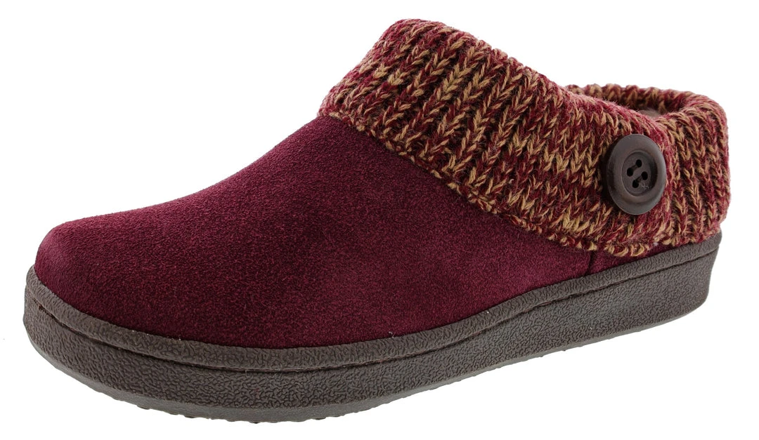 Clarks Of England Clarks Women's Knitted Collar Clog Winter Slippers Angelina 27 Clarks Of England Clarks Women's Knitted Collar Clog Winter Slippers Angelina