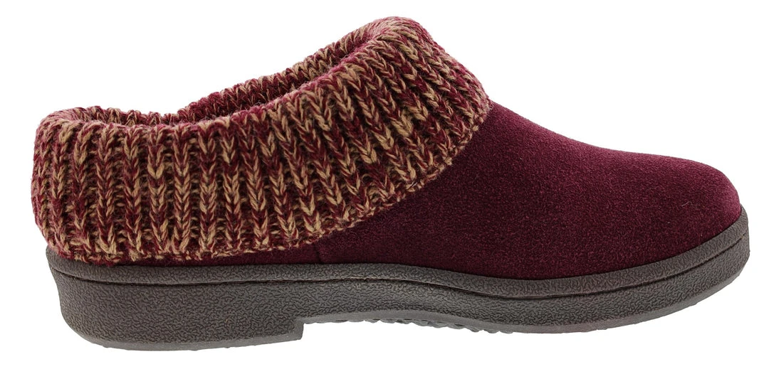 Clarks Of England Clarks Women's Knitted Collar Clog Winter Slippers Angelina 28 Clarks Of England Clarks Women's Knitted Collar Clog Winter Slippers Angelina