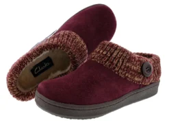 Clarks Of England Clarks Women's Knitted Collar Clog Winter Slippers Angelina 66 Clarks Of England Clarks Women's Knitted Collar Clog Winter Slippers Angelina
