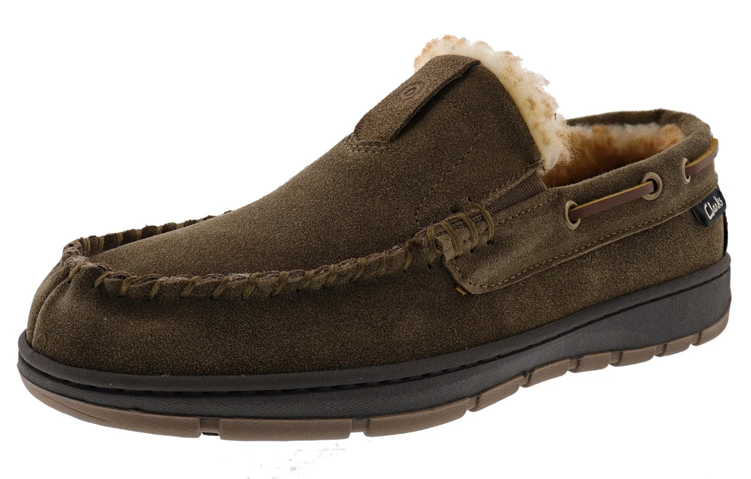 Clarks Of England Clarks Men's Indoor Outdoor Mocassin Winter Slippers Justin 3 Clarks Of England Clarks Men's Indoor Outdoor Mocassin Winter Slippers Justin