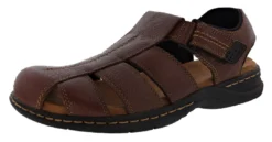 Dr. Scholls Dr. Scholl's Grayson Men's Leather Fishermen Sandals Closed Toe