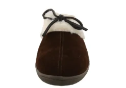 Clarks Of England Clarks Womens Winter Cozy Fur Easy On Lightweight Suede Slippers