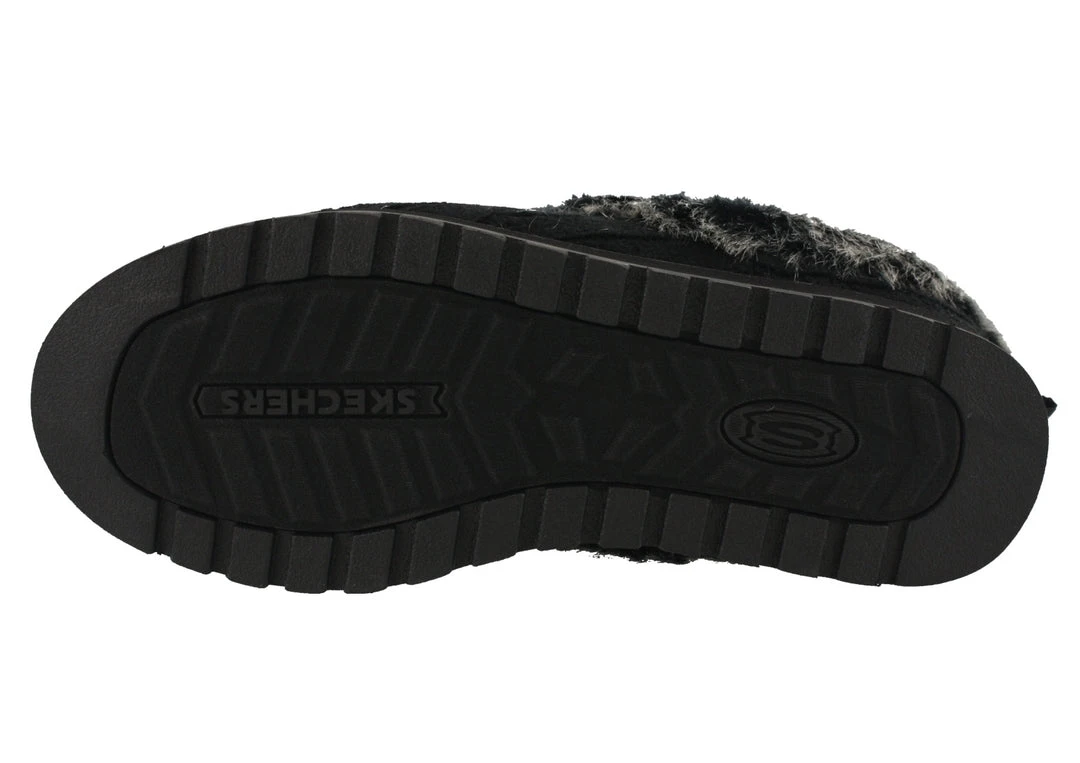 Skechers Women Medium Width Furry Cozy Open Back Slippers Ice Angel 7 Skechers Women Medium Width Furry Cozy Open Back Slippers Ice Angel