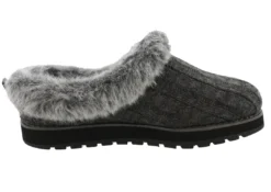 Skechers Women Medium Width Furry Cozy Open Back Slippers Ice Angel 26 Skechers Women Medium Width Furry Cozy Open Back Slippers Ice Angel