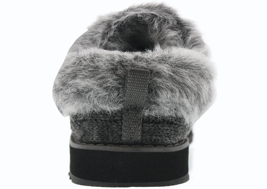 Skechers Women Medium Width Furry Cozy Open Back Slippers Ice Angel 11 Skechers Women Medium Width Furry Cozy Open Back Slippers Ice Angel