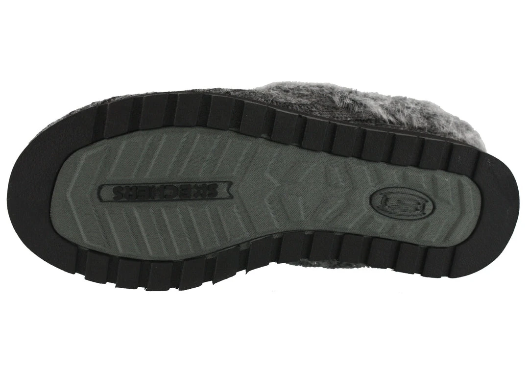 Skechers Women Medium Width Furry Cozy Open Back Slippers Ice Angel 12 Skechers Women Medium Width Furry Cozy Open Back Slippers Ice Angel