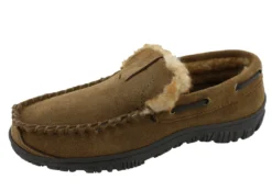 Clarks Of England Clarks Men Warm Cozy Easy On Slip On Moccasin Slippers Warren