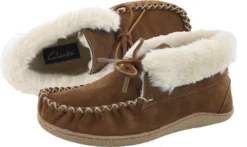 Clarks Of England Clarks Women Warm Cozy Easy On Slip On Booties Slippers 13 Clarks Of England Clarks Women Warm Cozy Easy On Slip On Booties Slippers
