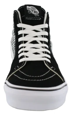 Vans Mens Hi Top Walking Skate Shoes Vulcanized Rubber Sole Sk8-Hi