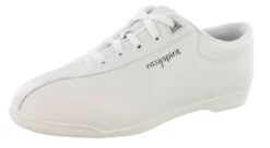 Easy Spirit Women Sport Wide 2E Lightweight Leather Walking Sneakers AP1