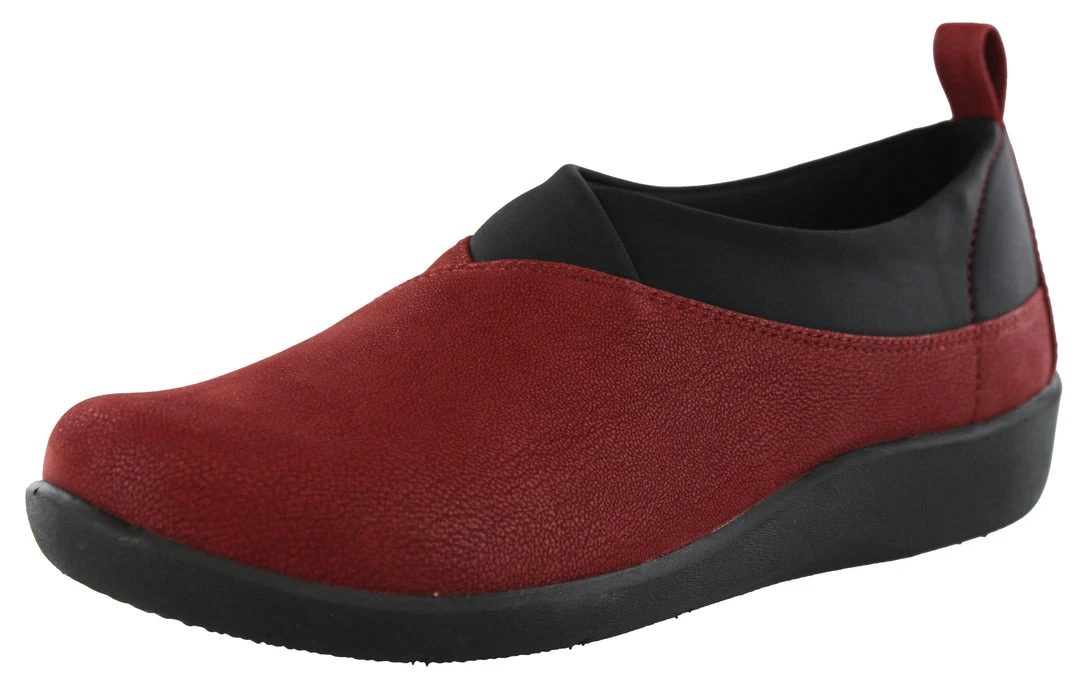 Clarks Of England Clarks Women Sillian Greer Red Slip On Casual Shoes 3 Clarks Of England Clarks Women Sillian Greer Red Slip On Casual Shoes