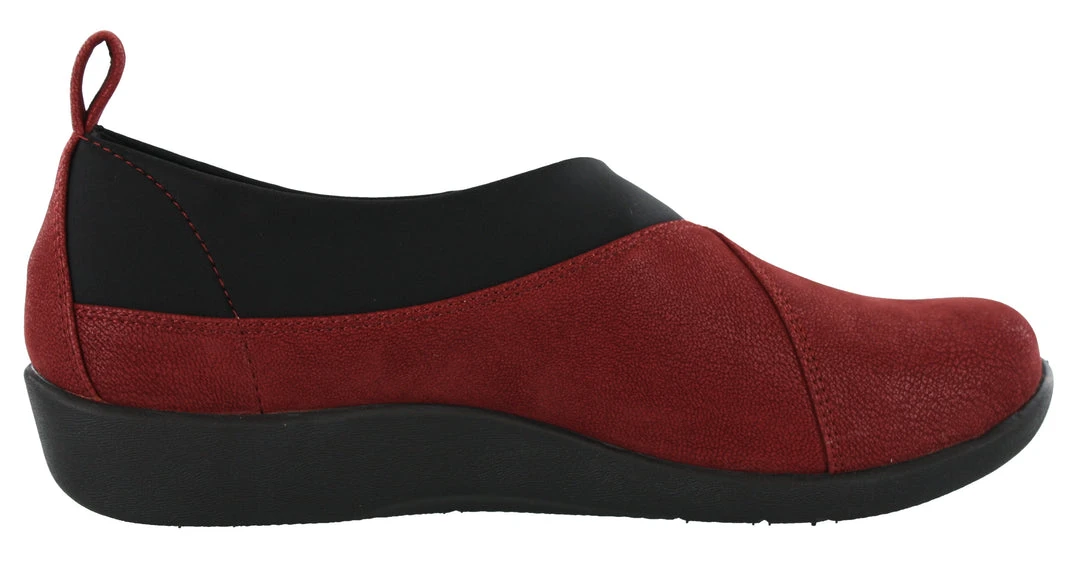 Clarks Of England Clarks Women Sillian Greer Red Slip On Casual Shoes 4 Clarks Of England Clarks Women Sillian Greer Red Slip On Casual Shoes