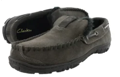 Clarks Of England Clarks Men Warm Cozy Easy On Slip On Moccasin Slippers Warren