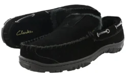 Clarks Of England Clarks Men Warm Cozy Easy On Slip On Moccasin Slippers Warren