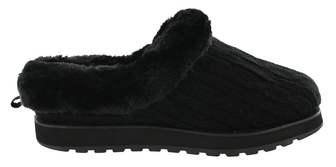 Skechers Women Medium Width Furry Cozy Open Back Slippers Ice Angel 14 Skechers Women Medium Width Furry Cozy Open Back Slippers Ice Angel