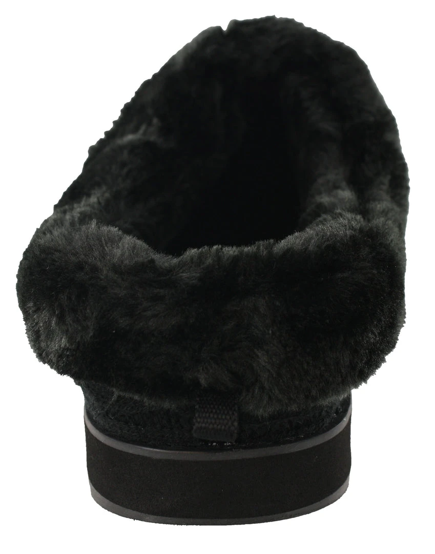 Skechers Women Medium Width Furry Cozy Open Back Slippers Ice Angel 16 Skechers Women Medium Width Furry Cozy Open Back Slippers Ice Angel