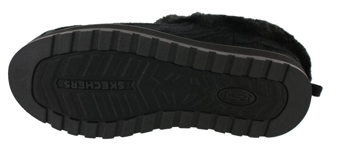 Skechers Women Medium Width Furry Cozy Open Back Slippers Ice Angel 17 Skechers Women Medium Width Furry Cozy Open Back Slippers Ice Angel