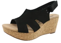 Clarks Of England Clarks Women's Adjustable Strap Wedge Sandals Annadel Bari
