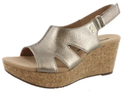 Clarks Of England Clarks Women's Adjustable Strap Wedge Sandals Annadel Bari