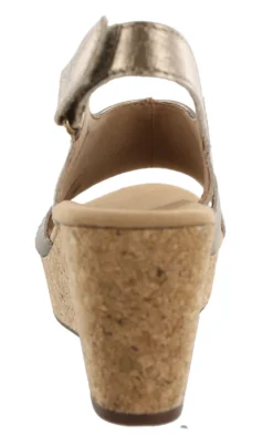 Clarks Of England Clarks Women's Adjustable Strap Wedge Sandals Annadel Bari