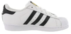 Adidas Youth Superstar Shell-Toe Leather Classic Sneakers